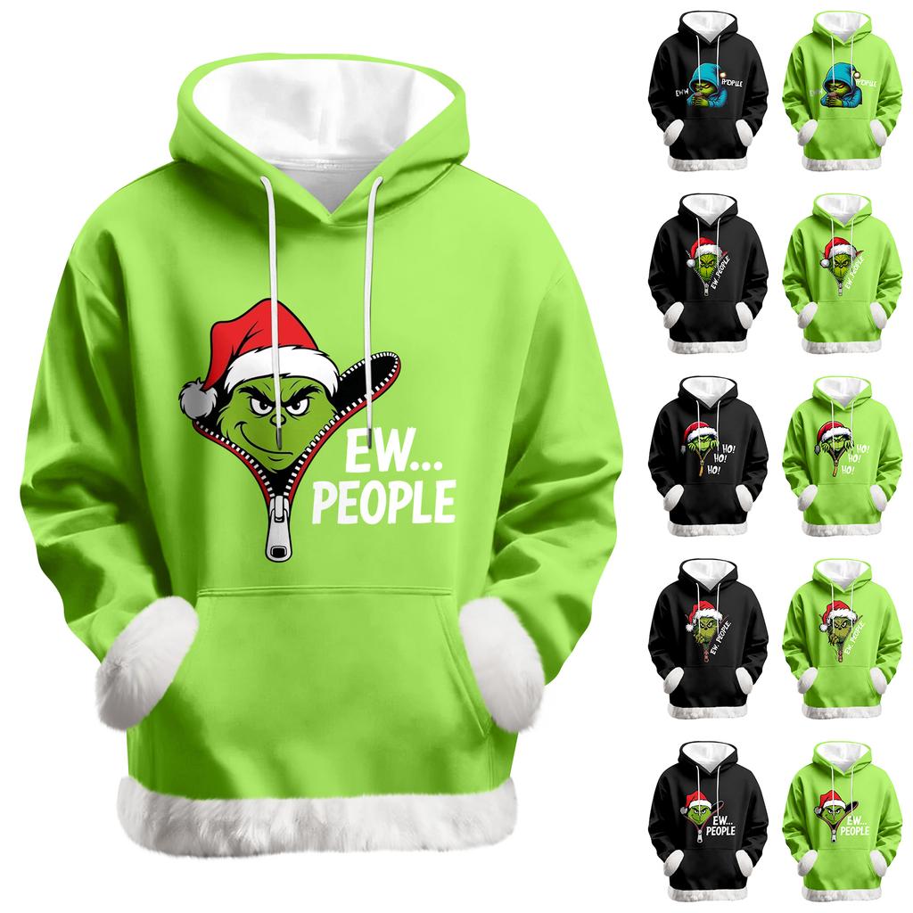 Women's Casual Fashion Print Long Sleeve Hooded Sweatshirt Top