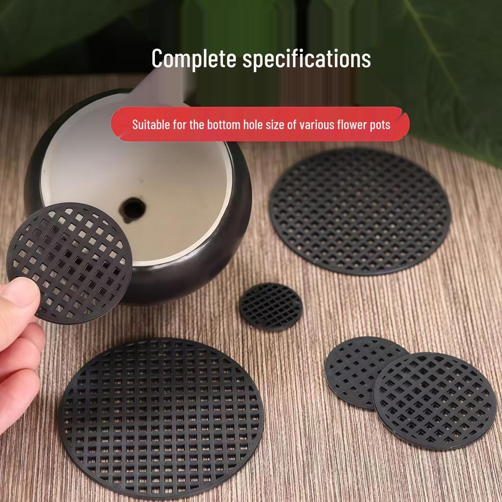 Breathable Round Mesh Mat for Flower Pots - Leak Prevention for Succulents (Small, Medium, Large)
