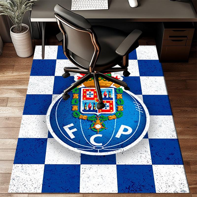 Fc Crest Design Printed Office Carpet Chair Cushion Entryway Rug, Rugs for Living Room, Bedroom Christmas gifts