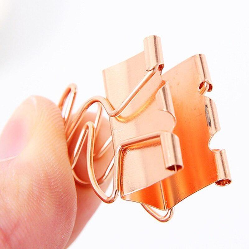 5 STÜCKE metall Büroklammer Foldback Metall Binder Clips gold Grip Klemmen Papier Dokument Büro Schule Schreibwaren stil zufällig