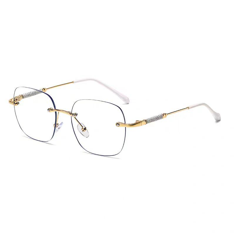 1/2PCS Female Rimless Pochromic Reading Glasses Men Women Far Sight Eyeglasses Trendy Color Changing Presbyopic Glasses