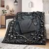 Death Note Chic Print Flannel Blanket, Cartoon Character Decor for Home, Warm Bedding for Beds, Portable Nap Throw_LIAN