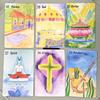 Watercolor Painting Lenormand Deck 42 Pcs Lenormand Cards Rana System 9*6cm