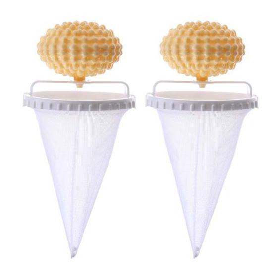 2Pcs Wäsche Lint Catcher Waschmaschine Filter Mesh Taschen Wiederverwendbare Haushalt Haar Filter Waschmaschine Lint Falle