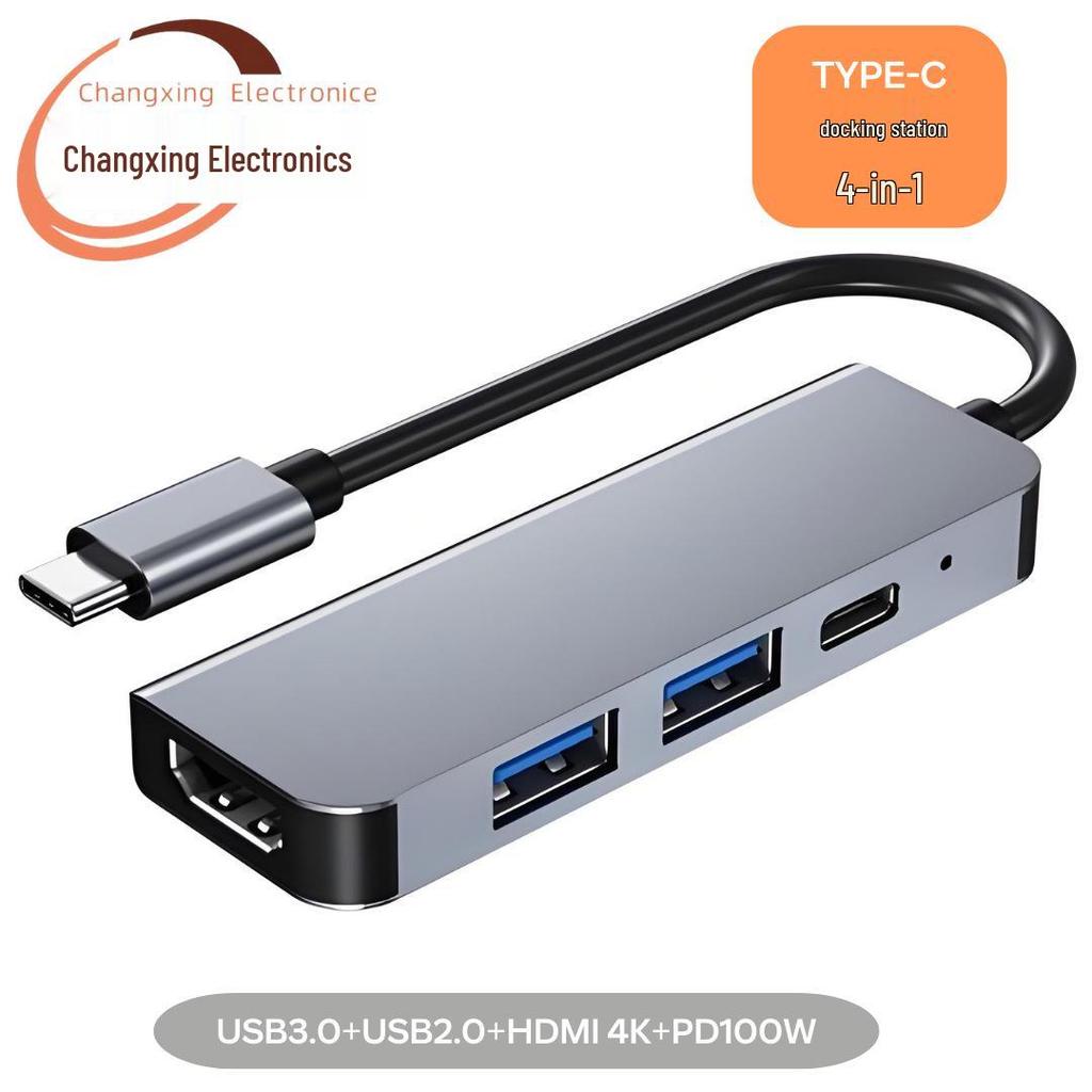 8-in-1 Type-C Hub: Multifunctional Card Reader & USB Network Expansion Dock