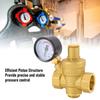 Water Pressure Regulator DN20 3/4 Inch Thread Light Duty Brass Water Pressure Reducing Valve with Filter and Gauge for Home Factory