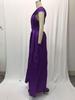 Women's 2025 Summer Satin Deep V-neck Evening Dress - Multi-color European & American Style