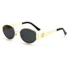 Retro Oval Street Style Sunglasses: Unisex Fashion Eyewear