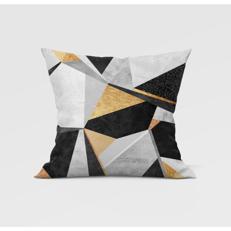 Gray Geometric Pillowcase Home Sofa Pillowcase
