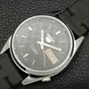 REFURBISHED JAPAN MADE SEIKO 5 AUTOMATIC MENS WATCH BLACK DIAL CUSTOM a440118-2 QV90-a440118