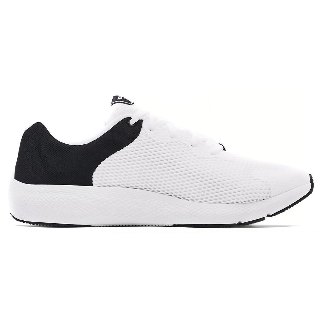 Under Armour Charged Pursuit 2 Wear-Resistant Sports Fabric Synthetic Leather Low-Top Casual Running Shoes Men Sneaker White 3024138-103