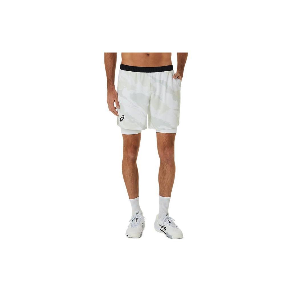 Asics Match Graphic 7In Short Logo Men Shorts Bright-White 2041A248-100