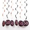 PVC Spiral Ornament Pendants for 18th, 30th, 60th Birthday Party Decorations