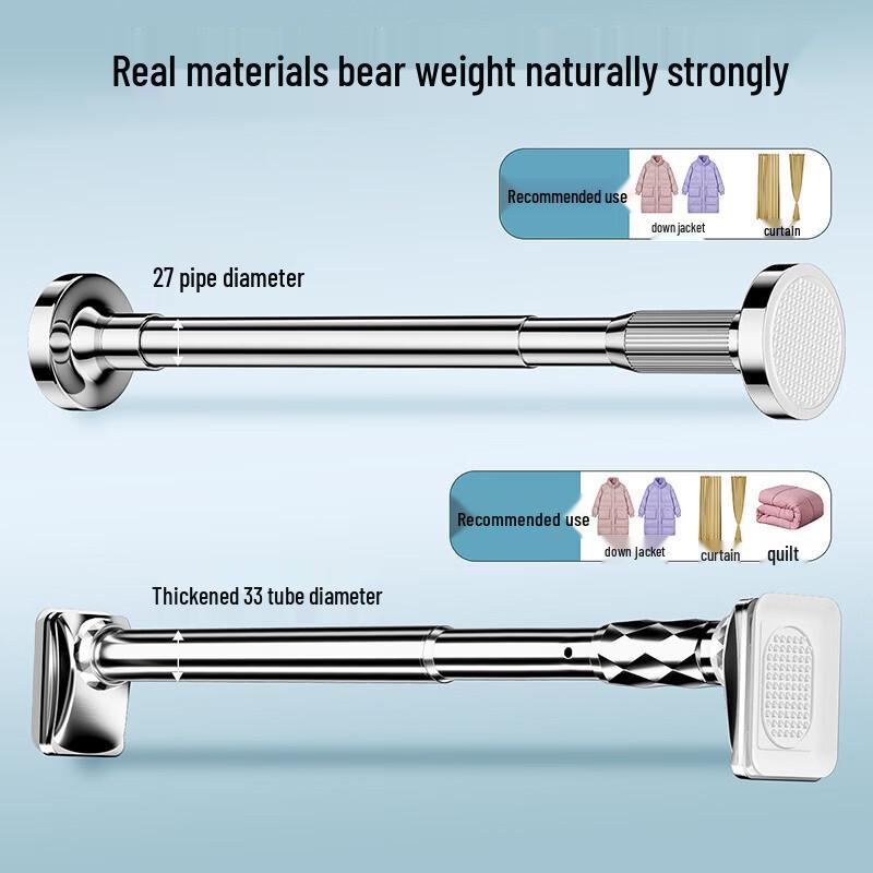 Handun No-Drill Telescopic Shower Curtain Rod
