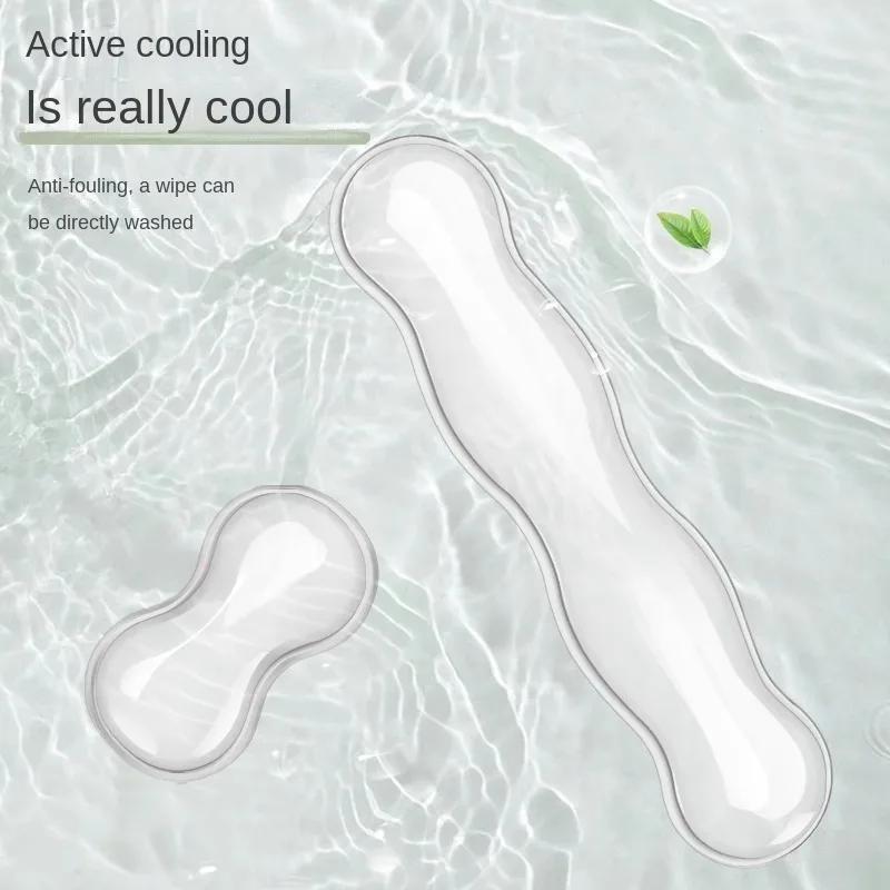 Ergonomic Mouse Pad Wrist Antislip Silicone Transparent Wrist Brace Support Mat Memory Wrist Pad Computer Laptop Keyboard Mat