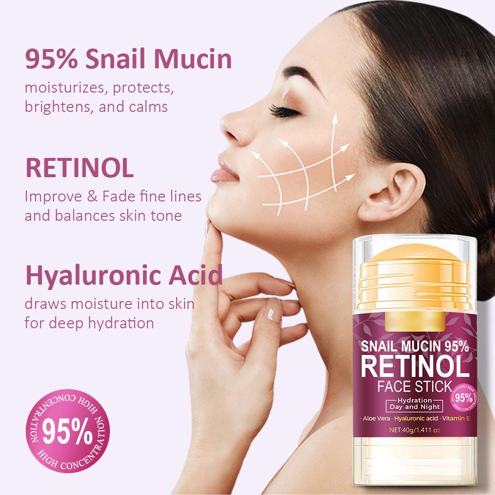 Snails Moisturizing Repaired Cream Mucin Double Protections Stick Moisturizing Paste Cream