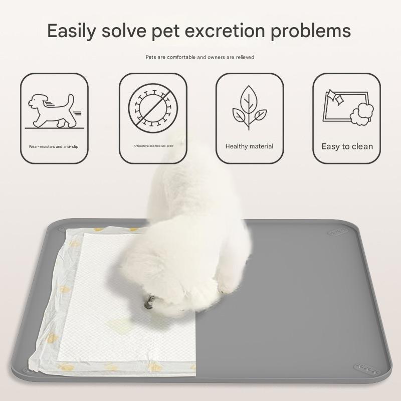 Silicone Pet Potty Training Pad Waterproof Machine Washable Dog Urine Pad Reusable Puppy Pee Pad for Indoor Toilet Training