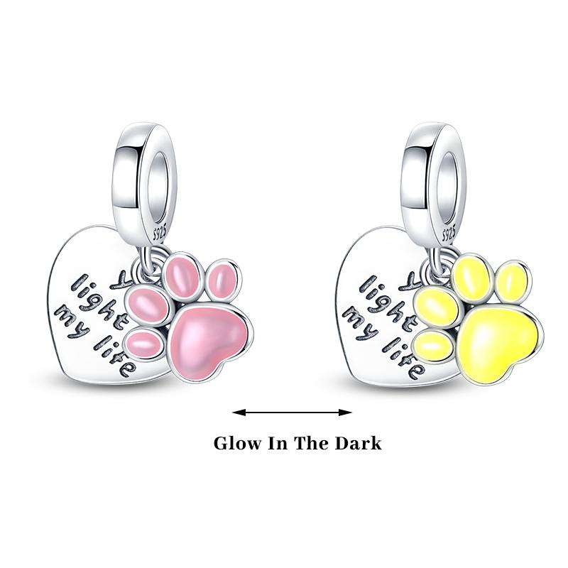 Copper Color Fireflies Bees Stars Turtles Luminous Charms Beads Fit 3Mm Original Bracelets Diy Jewelry Gift