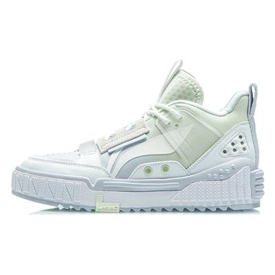 Li Ning No. 258 New Journey Wear-Resistant Breathable Mid-Top Sneakers Women Sneakers Freshwater-Green AGCR312-4