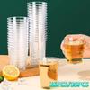 200ML Disposable Water Cup Plastic Thickened Transparent Aviation Cup Heat Resistant Food Grade Cold Drinks Cups for Home