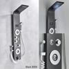 ALENARTWATER Bathroom Shower Panel LED Waterfall Shower Water Top Spray Temperature Display Faucet Back Massage with Water Tap