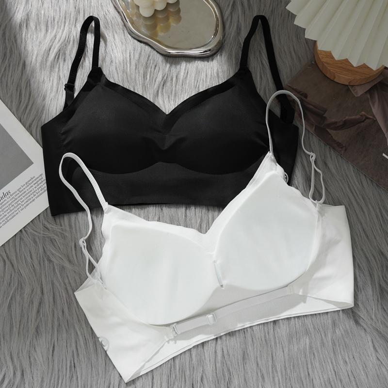 Comfortable Seamless Full Coverage Bra for Women Wireless Bras with Soft Support Women Summer Ice Silk Bras