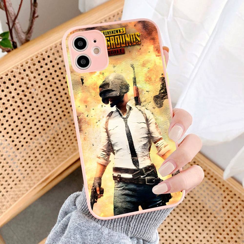 Game P-PUBG B-BATTLEGROUNDS Phone Cases for iPhone 16 15 14 Plus 13 12 11 Pro Max Matte Oft Bumper Phone Cover