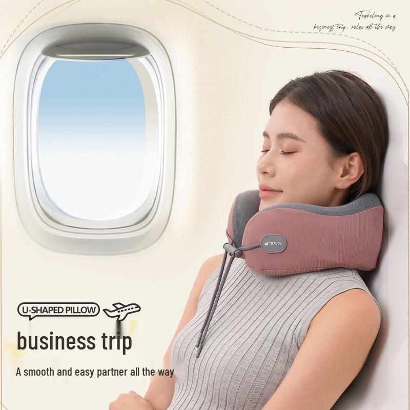 

Portable Memory Foam U-Shaped Neck Pillow - Cervical Support, Washable, Soft Backrest for Travel and Sleep Pillow сірий колір