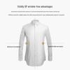 Fengmao Men's 140-Count Cotton DP Non-Iron Short Sleeve Business Shirt