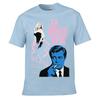 La Dolce Vita Retro Film Poster Street Distressed Washed Loose Simple Tee