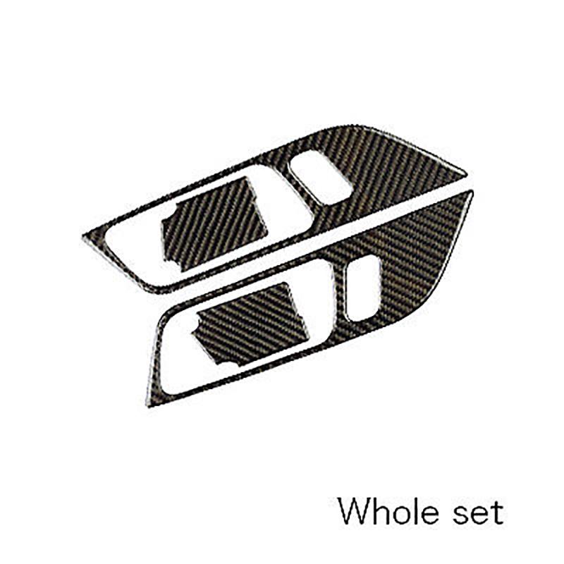 Stylish Carbon Fiber Inner Door Handles Bowl Trim For Ford Mustang 2015-2017