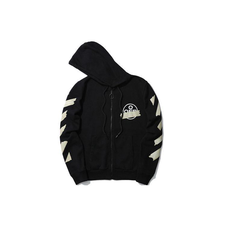 OFF WHITE Arrows Zip Up Hoodie OMBE001G20FLE0021048