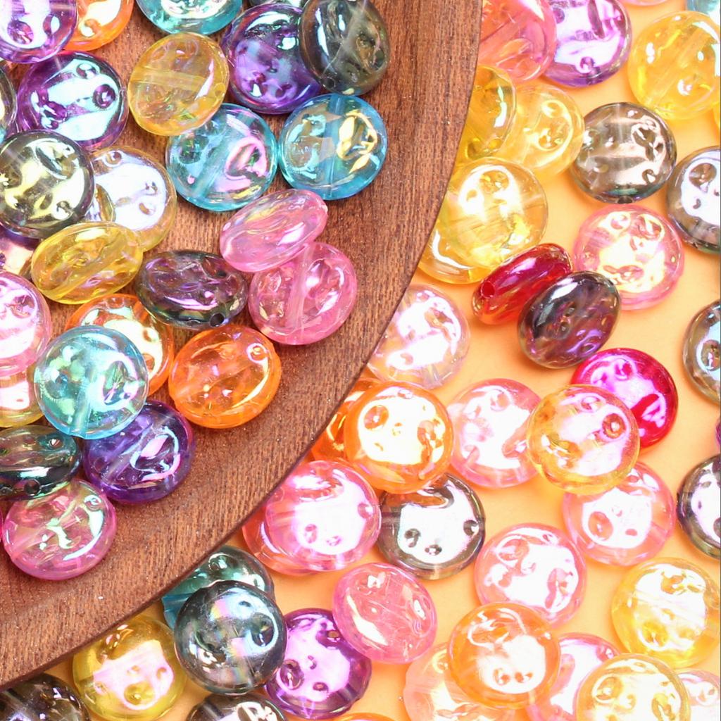 20pcs 12mm Acrylic Solid Color Round Button Loose Beads 12mm for Bracelet Mobile Phone Chain Making DIY Handmade Materials