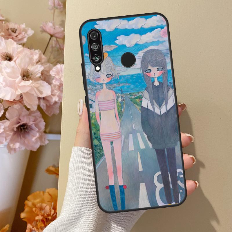 Aya takano For Huawei Nova 12i 8i 11i 12s 9 10 SE Y60 Y70 Y90 Y72 Y73 Y61 Y91 P60 Pro P30 P40 Lite Case