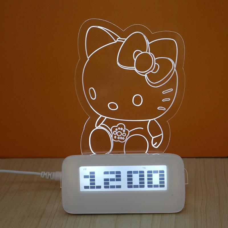 

Светодиодные электронные часы Автомобильный будильник Бесшумные детские настольные часы