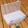 64 Grid Transparent Plastic Storage Box for Diamond Painting Rhinestones Beads Organizer Box for Beads Jewelry Crafts & Nail Art