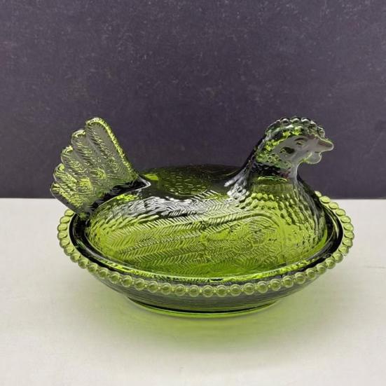 Yousheng Clear Chicken Storage Box Multi-purpose Snacks Candies Nuts Foods Container Jar Jewelry Holder Kitchen Table Centerpiece Decorative