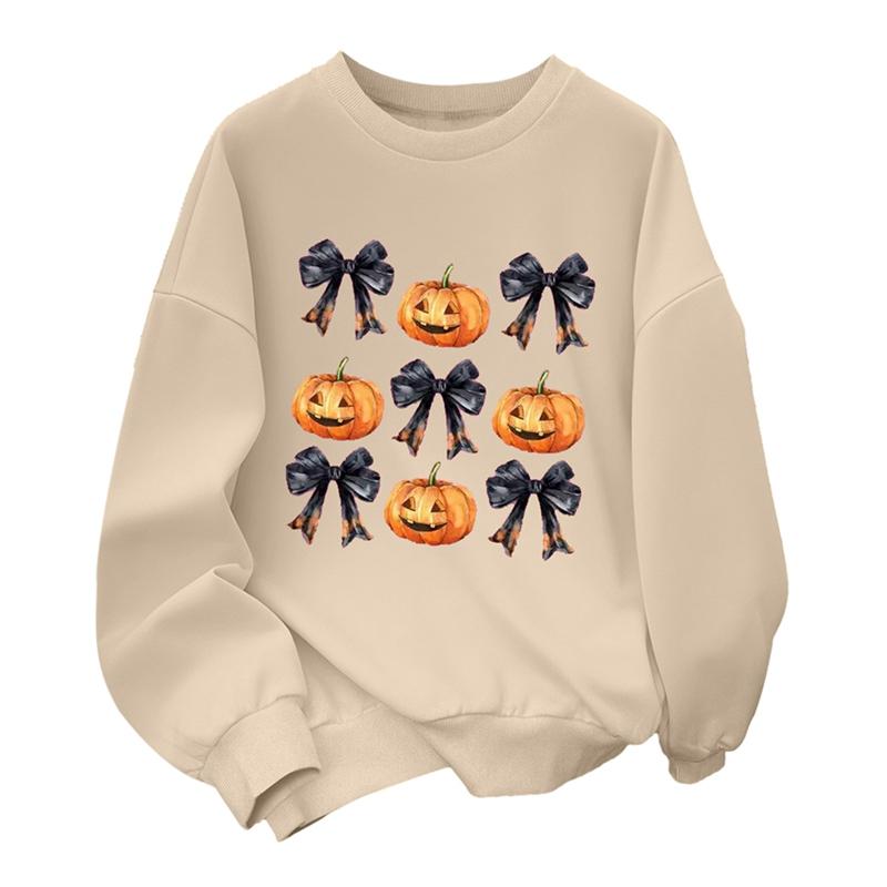 

4-14 Years Kids Girls Pumpkin Printed Sweatshirt Halloween Clothes 11-12Y