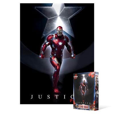 Quebra-cabeça de 500 peças - Marvel Avengers Civil War Iron Man, quebra-cabeça coreano popular