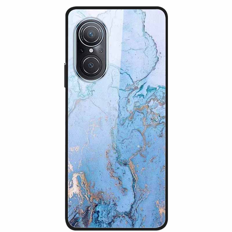 For Huawei Nova 9 10 Case Marble Tempered Glass Cover Hard Back Case For Huawei Nova9 10 SE Capa Nova10 Shockproof Funda Coque
