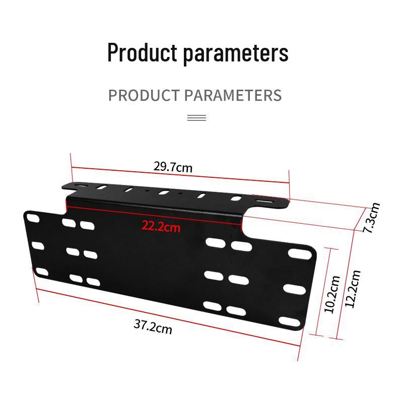 Langlebige Metall-Kennzeichenhalterung mit Verlängerung & Licht Halter für zerstörungsfreie Montage