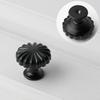2pcs Pumpkin Solid Aluminum Alloy Single-hole Handles, Cabinet Drawer Closet Door Handles, Furniture Hardware