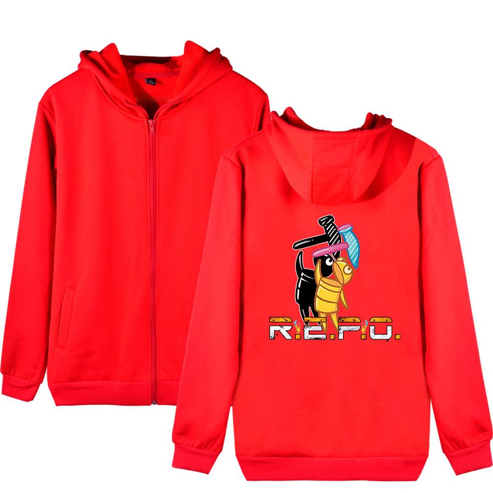 R.E.P.O Printed Women Men's Jackets Hooded Coats Casual Zipper Sweatshirts Male Tracksuit Fashion Jacket Mens Clothing Outerwear