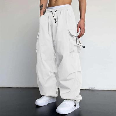 Streetwear Zomer Cargo Broek Heren Multi-pocket Harajuku Mode Casual Heren Jogger Broek Wijde Pijpen Losse Heup Pop Broek