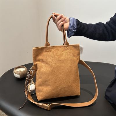 Hochwertige Damen-Tasche mit großem Fassungsvermögen Damen Freizeit Pendeln Winter Schulter Tragetasche Tragbare Umhängetasche