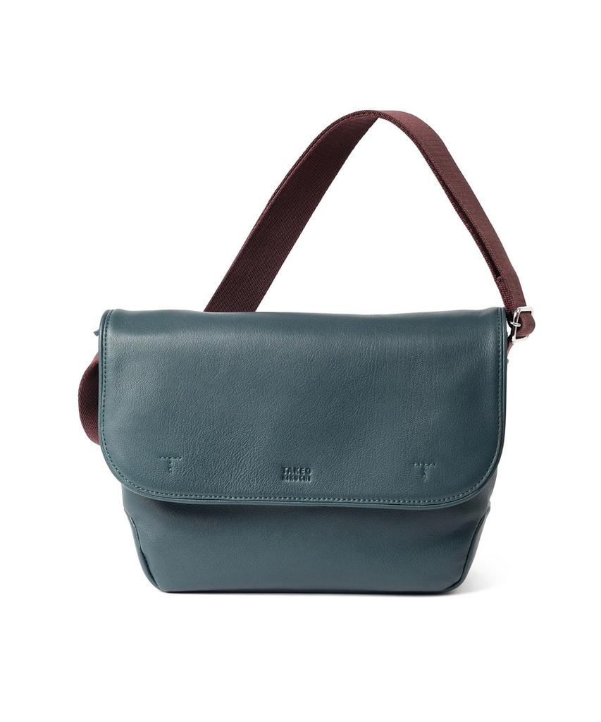 Takeo Kikuchi Men's Flap Shoulder Bag, Green