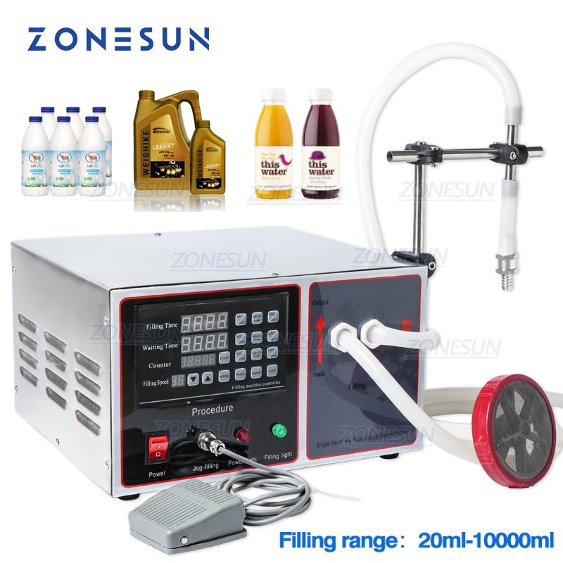 ZONESUN ZS-GFK17A Semi Automatic Filling Machine Laundry Cooking Oil Hand Gel Sanitizer Liquid Bottle Filling Machine
