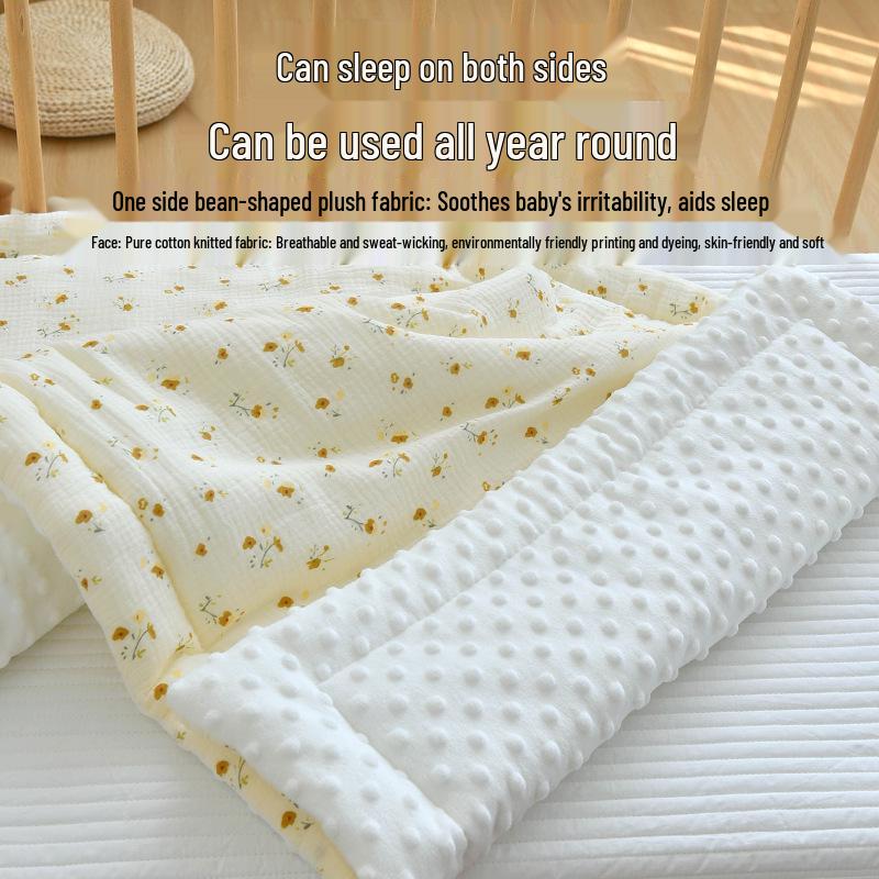 Newborn Pure Cotton Crib Mattress and Quilt Set