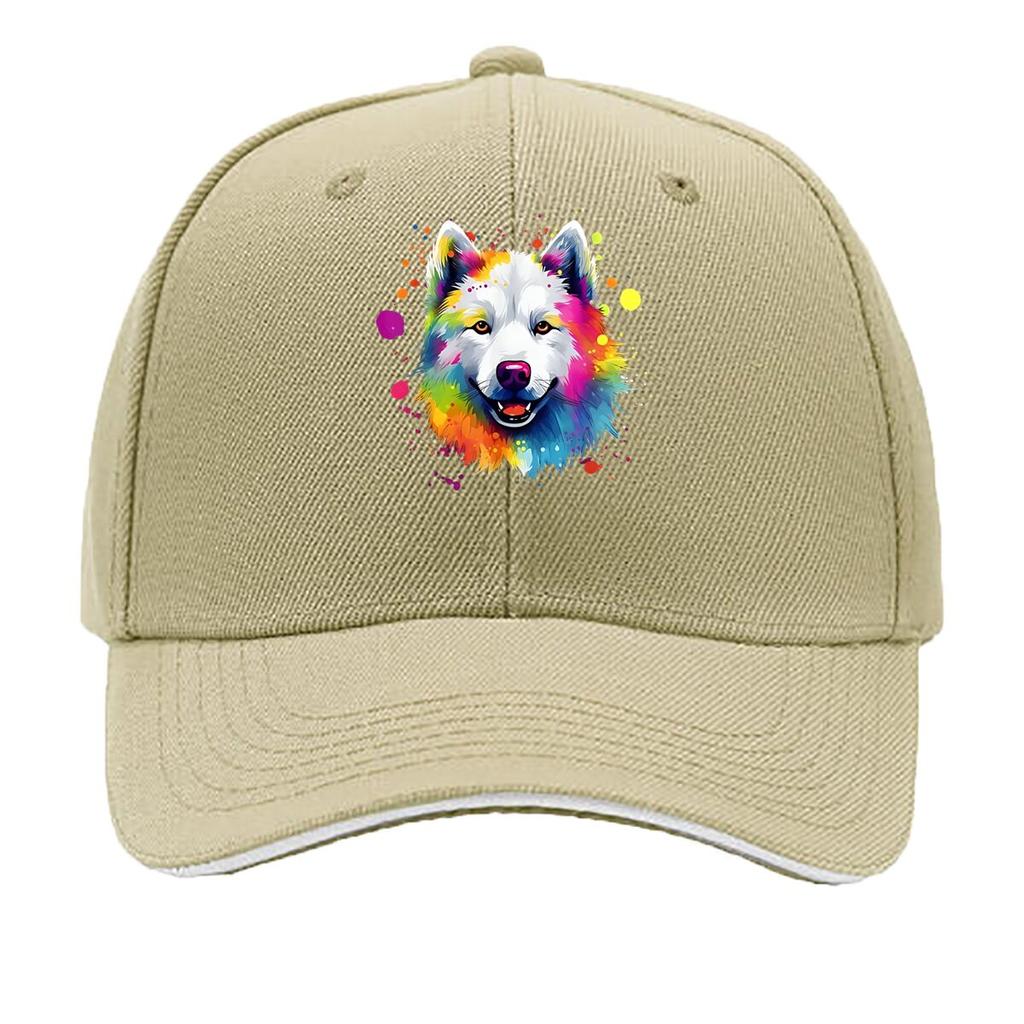 Wolf Nature Wildlife Themed Design Sandwich Baseball Cap