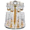 Hanton Gold Leaf Baijiu Cup Set with Deer Head Rack